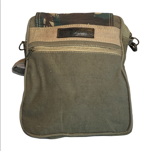 Vintage Addiction Recycled Tent Camo Crossbody Bag - Picture 7 of 9